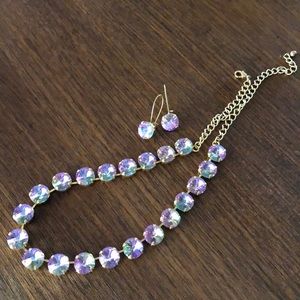 Swarovski Mystic Purple Statement Necklace